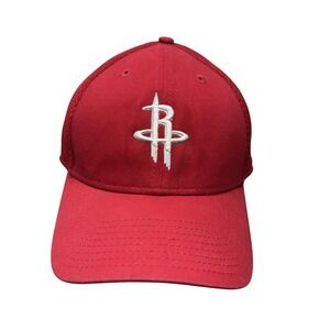 Houston Rockets Hat Cap Fitted Mens Size M/L Red NBA Basketball New Era